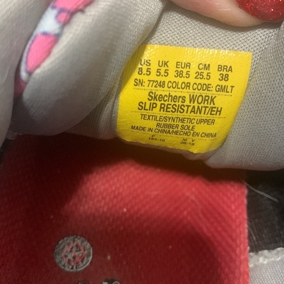 Skechers Relaxed Fit Air-Cooled Work Slip Resistant Dog Print Sneaker - Picture 3 of 10